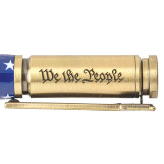 We The People Bolt Action Pen Kit . Cap Side. Antique Brass