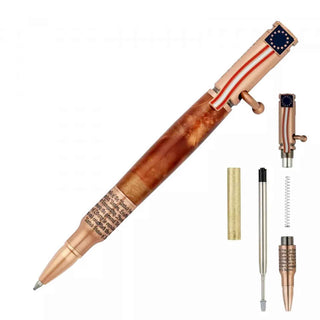 We The People Bolt Action Pen Kit . Parts. Antique Copper