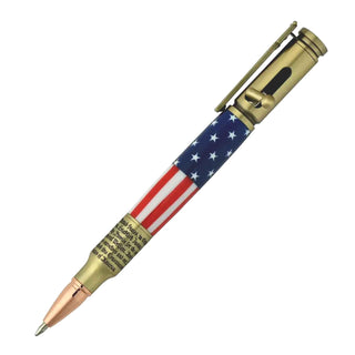 We The People Bolt Action Pen Kit . Side Anitique Brass