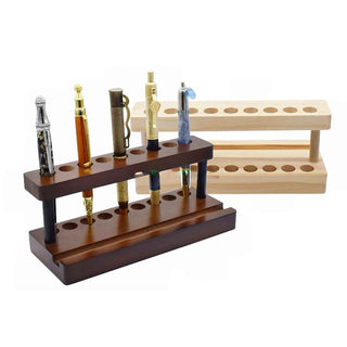 9 pen wood display stand. Group