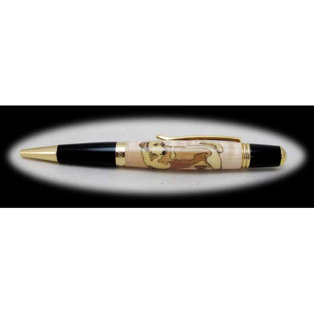 Yellow Labrador Inlay Kit Sierra ExoticBlanks - Main Image