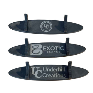 Custom Engraved 3D Printed Pen Display Stands. Examples