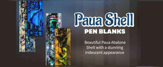 Paua Shell Pen Blank Banner
