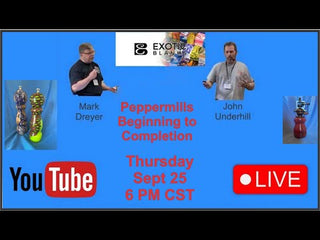 Live YouTube Video on Turniing a Pepper Mill Kit Beginng to Completion