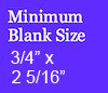 Pen Blank 3/4 by 2 5 /16 pen blank size