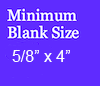 Pen Blank Size 5/8 by 4
